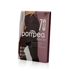 Колготки женские Pompea черные 2XL