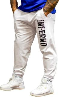 Спортивные брюки мужские INFERNO style Б-001-001 белые XL