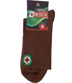 Носки женские MEDICAL CC21011 коричневые 36-41