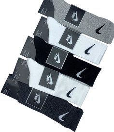 Комплект носков унисекс Nike DB4318 разноцветных 41-47, 5 пар