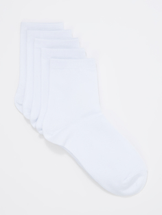 Носки Cotton & Quality женские, белые, размер 36-39, 5466Т5, 5 пар