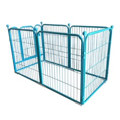 Вольер для домашних животных, Bentfores, 6 секций, голубой, металл, 70 х 80 см