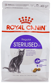 Сухой корм для кошек ROYAL CANIN Sterilised 37 для стерилизованных кошек, 400 г
