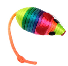 Игрушка для кошек Mascube, мышка с плетеным хвостом, MBV032-8-3