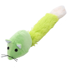 Игрушка для кошек Mascube, крыса, с кошачьей мятой, зелёная, MBV032-2-4