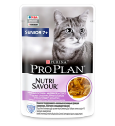 Влажный корм для кошек PRO PLAN нежные кусочки с треской 2 шт по 85 г