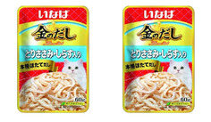 Влажный корм для кошек INABA Kinnodash куриное филе с мальками ширасу в желе 2 шт по 60 г