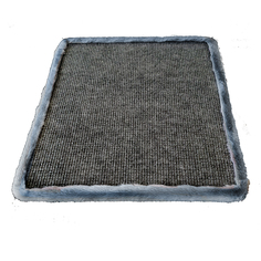 Когтеточка - коврик для кошек, ковролин, серый, 30 х 50 см No Brand
