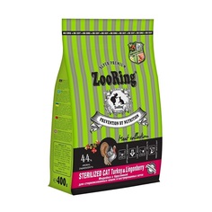 Сухой корм для кошек ZooRing Turkey & Lingonberry, индейка с брусникой, 400 г