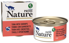 Влажный корм для кошек Prime Nature, тунец с креветками, 24x85 г P.R.I.M.E.