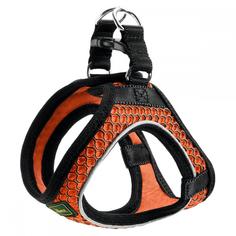 Шлейка для собак HUNTER Hilo Comfort, сетчатый текстиль, оранжевая, грудь 46-52см