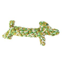 Игрушка для животных Чистый котик Собака, желтый/белый, 19 см