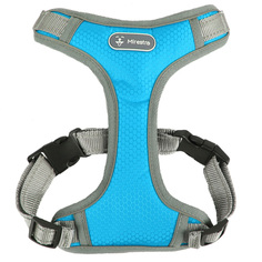 Шлейка для собак Mirestra, прогулочная, голубой, нейлон, размер XL