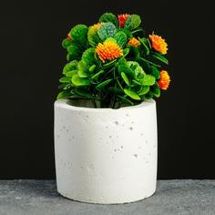 Цветочное кашпо Хорошие сувениры Цилиндр Р00013442 0,3 л белый 1 шт.