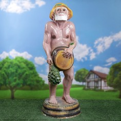 Хорошие сувениры Садовая фигура Банщик 39х39х106см ПОЛИСТОУН