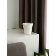 Керамика ручной работы Горшок для цветов "Саатли", 500 мл, белый, керамика, Иран, 1 сорт