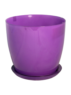 Цветочный горшок NiNaGlass Джина 4 4840157524_ фиолетовый