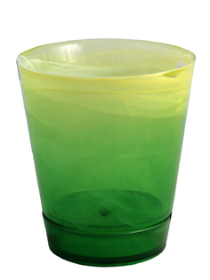 Цветочный горшок NiNaGlass НТ 4840157700_ зеленый желтый