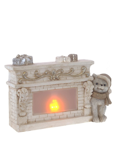 Фигурка светящаяся магнезия, Alat Home, Камин 41х13х29 см, 755169