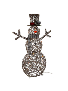 Фигурка декоративная Remecoclub Снеговик с подсветкой 701475 121 см 1 шт