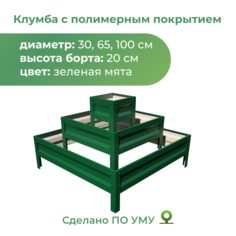 Клумба По Уму трехъярусная ПИРАМИДА, зеленая мята