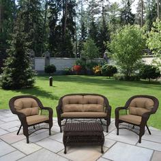 Комплект мебели из иск.ротанга LV-520BB Вrown-Beige Афина мебель