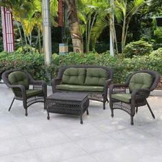Комплект мебели из иск.ротанга LV-520BG Brown-Green Афина мебель