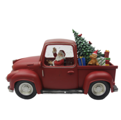 Новогодний сувенир Merry Christmas WDL-22015, 15159 "Машина" с Дедом Морозом с собакой
