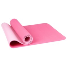 Коврик для йоги Sangh двухцветный pink 183 см, 8 мм