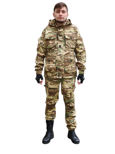 Летний мужской камуфляжный костюм, рип-стоп, камуфляж 44-46/170-172 No Brand