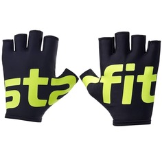 Starfit WG-102 Перчатки для фитнеса Черный/Зеленый M
