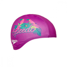 Шапочка для плавания Speedo SPEEDO Polyester Printed Cap Junior мультиколор