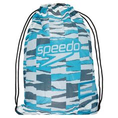 Мешок Speedo PRINTED MESH BAG AU BLUE/BLACK голубой