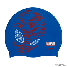 Шапочка для плавания Speedo SPEEDO Marvel Junior Slogan Cap голубой