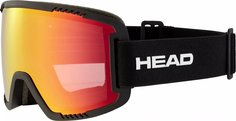Горнолыжные очки Head Contex black/FMR yellow-red S2 23/24, Черный