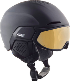 Горнолыжные шлемы Alpina Alto Q-Lite black matt, gold mirror, 23/24, m, Черный