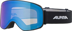 Горнолыжные очки Alpina Slope Q-Lite black matt/Q-Lite blue S2 23/24, Синий