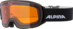 Горнолыжные очки Alpina Nakiska black matt/orange S2 23/24, Оранжевый