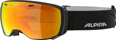 Горнолыжные очки Alpina Estetica Q-Lite black matt/Q-Lite red Sph. S2 23/24, Красный