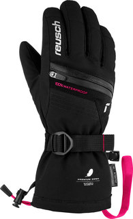 Перчатки Горнолыжные Reusch Lando R-Tex Xt Junior Black/Pink Glo (Inch (Дюйм):5)