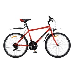 Велосипед спортивный Life 24" красно-черный No Brand