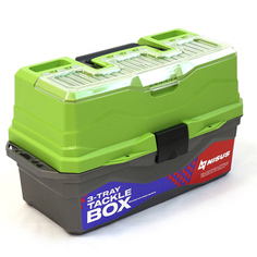 Ящик для снастей Tackle Box трехполочный NISUS зеленый (MB-BU-10)