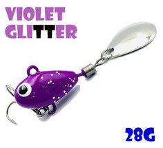 Тейл-Спиннер Uf-Studio Hurricane 28g #Violet Glitter