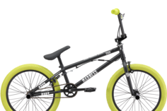 Велосипед Stark Madness BMX 2 2024 черный матовый серебристый хаки 9"