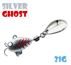 Тейл-Спиннер Uf-Studio Hurricane 21g #Silver Ghost