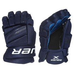 Перчатки хоккейные BAUER X S21 INT 1058649 (12 / темно-синий) Бауэр