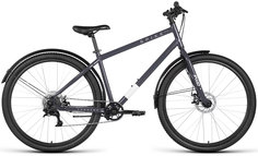 Велосипед FORWARD SPIKE Disc 27,5" 2023 Цвет серый-серебристый, Размер 18"