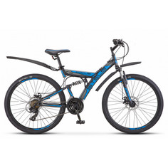 Велосипед STELS Focus 21ск. MD 26" 2021 Цвет черный-синий, Размер 18"