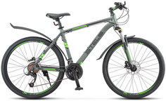 Велосипед Stels Navigator 640 Hd 2022 Цвет антрацитовый-зеленый, Размер 14"