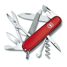 Нож VICTORINOX Mountaineer, 91см, красный, 18 функций, 1.3743
